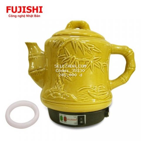 Ấm sắc thuốc điện gốm bát tràng Fujishi 3.2 lít HK-33G - Vàng Gold