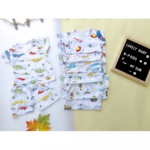 Bộ quần áo trẻ em cotton giấy cho bé - Bộ đồ cotton cho bé trai và bé gái - 20 mẫu khác nhau