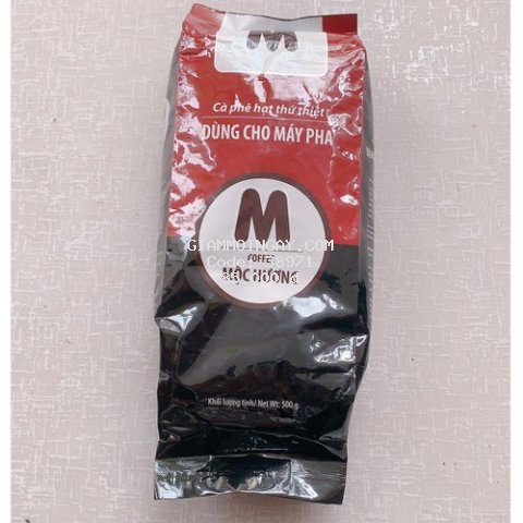 Cà phê hạt Mộc Hương 500gr/gói chuyên dùng cho pha máy - gu cao cấp thơm, hậu vị ngon