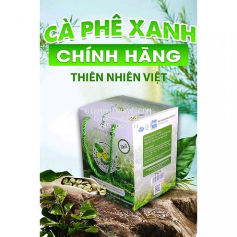 Cà Phê Xanh Hộp 30 Gói Thiên Nhiên Việt