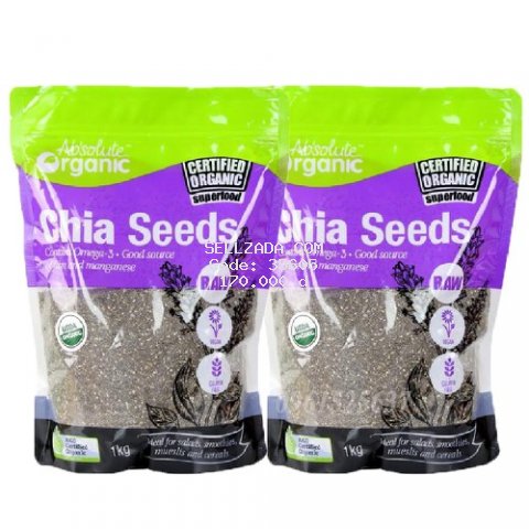 Combo 2Kg Hạt Chia Tím Úc  Absolute Organic Chia Seeds