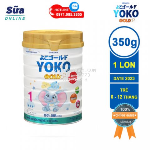 [DATE 2023] Sữa bột Vinamilk YOKO 1 - Hộp Thiếc 350g (cho trẻ từ 0 - 1 tuổi). Tạp hóa sữa Vinamilk
