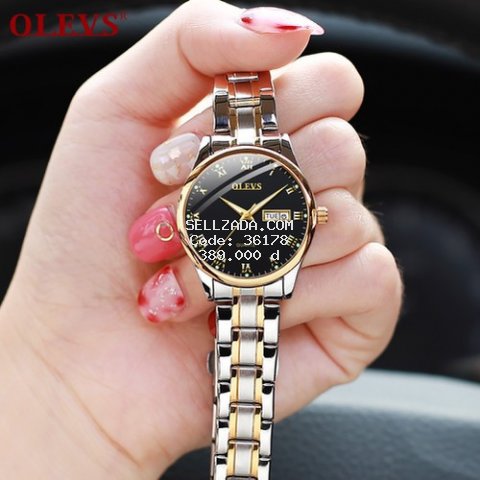 Đồng hồ nữ cao cấp OLEVS dây thép không gỉ, sang trọng, cực đẹp dành cho các chị em