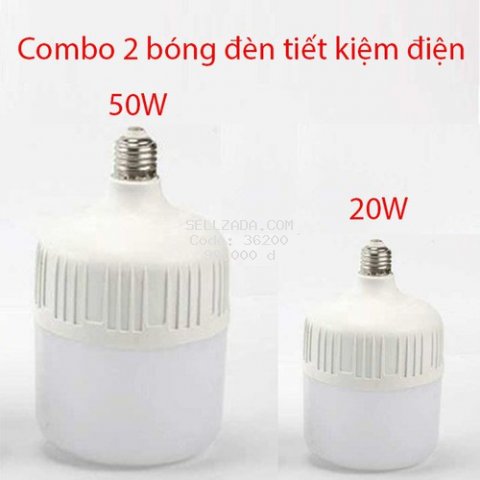 [Free ship] Combo 2 Bóng đèn Led tiết kiệm điện cao cấp