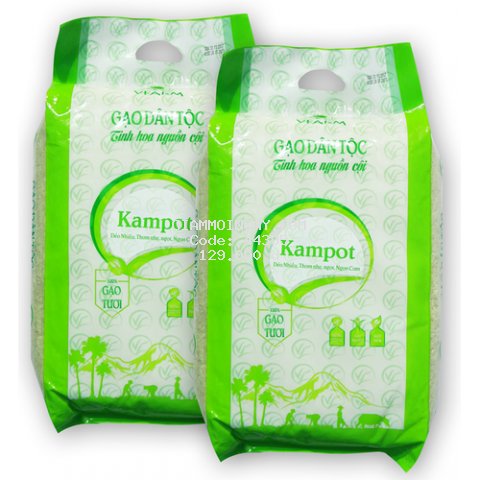 Gạo đặc sản Kampot 5KG - gạo tươi còn cám - thơm ngon đặc biệt