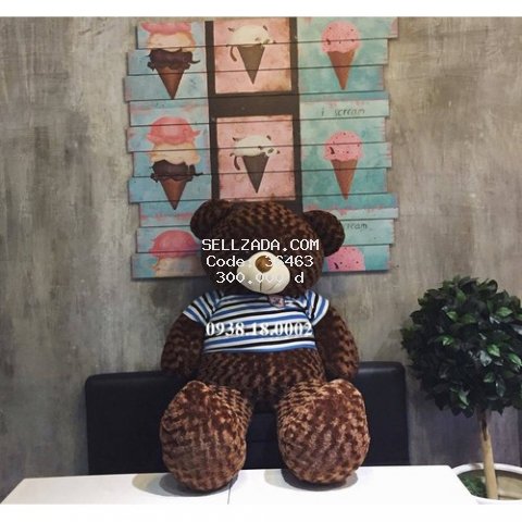 Gấu teddy cao 1m - khổ vải 1m2