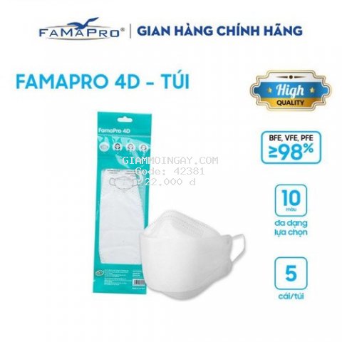 Khẩu trang kháng khuẩn Famapro 4D công ty Nam Anh