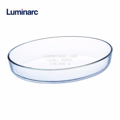 Khay nướng thủy tinh Luminarc oval 35*27- J1339