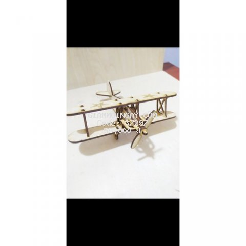 Mô hình gỗ 3D, mô hình chiếc máy bay