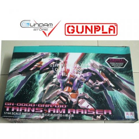 Mô Hình Gundam HG 00 Raiser Trans-Am TT Hongli 1/144 Đồ Chơi Lắp Ráp Anime