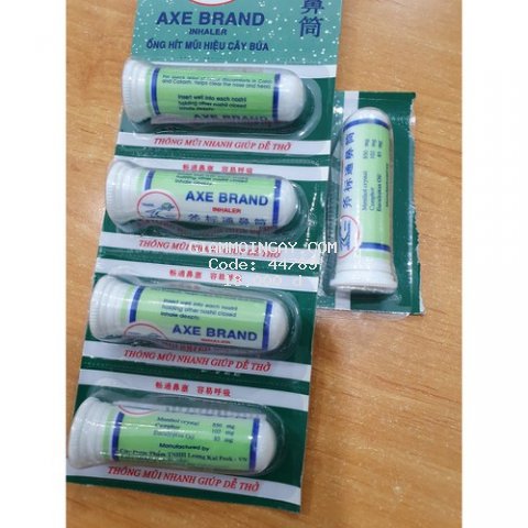 Ống hít thông mũi  cây búa Axe Brand inhaler (1.7g)