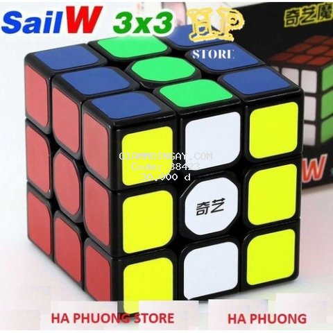 Robik Rubik 3x3 Qiyi Sail W Rubic 3 Tầng Khối Lập Phương Ma Thuật Xoay Mượt , Lõi Cứng Cáp, Bền - RB01