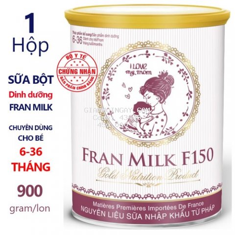 Sữa bột FranMilk F150 lon 900gr cho trẻ từ  6 đến 36 tháng tuổi