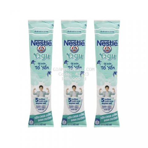 #sữa chua que tổ yến Nestle - 1 thanh 85g,30thanh/thùng.#suachuaquehangnestle,#muasuachuathanhuytintaiHaNoi
