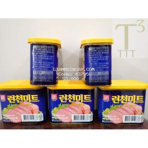 Thịt Heo Hộp Kiểu Mỹ, Thịt Hộp Ăn Liền, HanSung Hàn Quốc