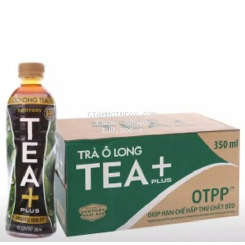 Trà ô long Tea+ Plus 350ml ( thùng 24 chai)