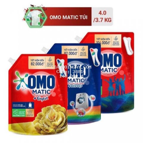 Túi nước giặt Omo Matic 3,7kg/4kg