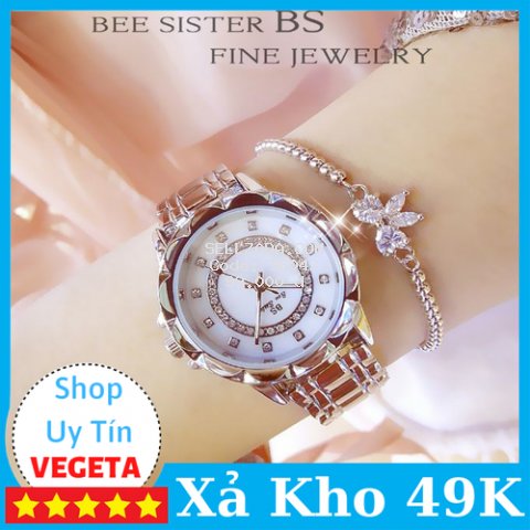 (Xả Kho Duy Nhất Hôm Nay) Đồng hồ nữ Bee Sister BNH Dây Kim Loại Cá Tính