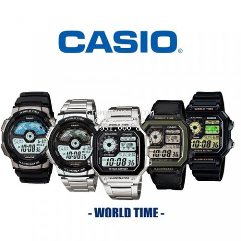 Đồng hồ nam Casio WORLD TIME chính hãng