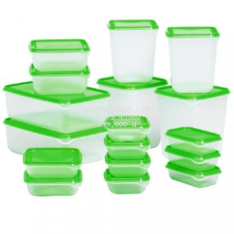 Bộ 17 hộp nhựa đựng thức ăn an toàn cho sức khỏe