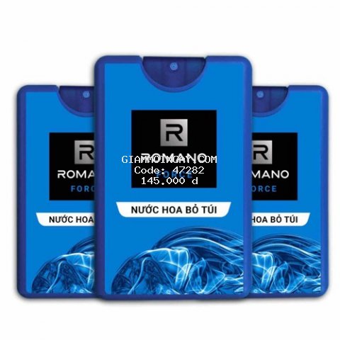 Combo 3 chai nước hoa bỏ túi Romano Force 18ml x3