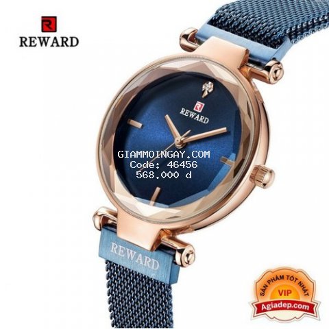 Đồng hồ thời trang nữ Reward - Đẹp long lanh - Nhập khẩu xịn - Màu xanh ngọc lục bảo 3096L