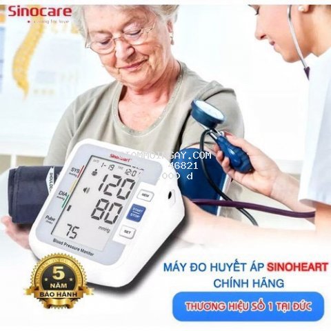 Máy đo huyết áp bắp tay tự động giọng nói tiếng việt bản mới loại tốt bảo hành 5 năm, máy đo nhịp tim huyết áp chuyên dụng nhỏ gọn cho mọi người