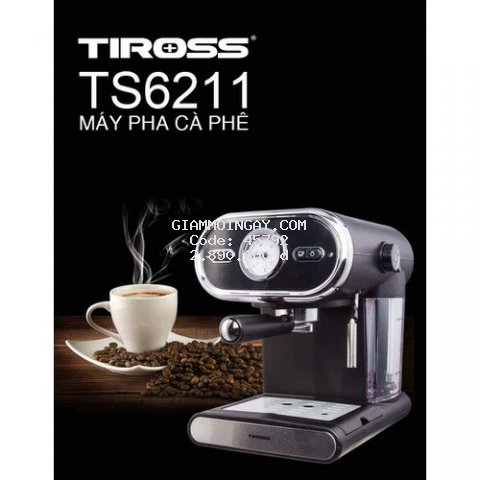Máy pha cà phê 15bar Tiross TS6211B