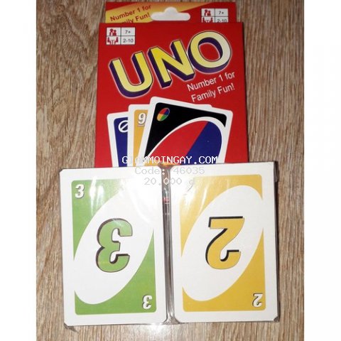 Trò chơi_một bộ bài UNo_có 108 thẻ bằng giấy bóng cứng rất đẹp