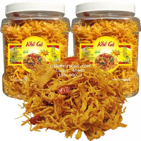 1kg Khô Gà Bơ Tỏi Loại Đặc Biệt Thơm Ngon TPS - Đảm Bảo VSATTP