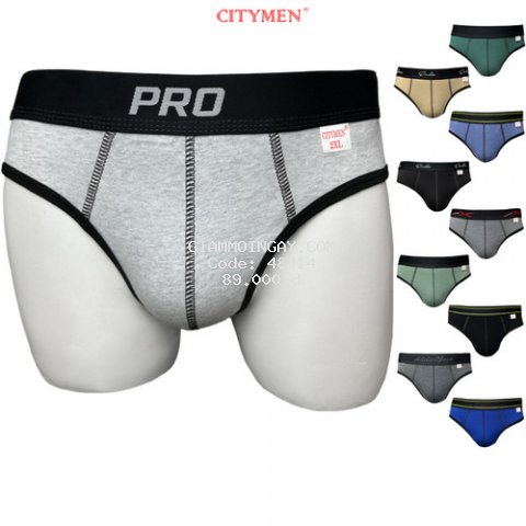 Bộ 10 Quần Lót Nam Vải Cotton 2 Chiều Co Dãn Nhiều Lưng Hiệu CITYMEN, Màu Ngẫu Nhiên - CTSD-MULTI2C