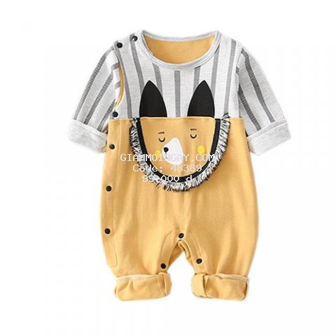 Bộ Bodysuit dành cho bé chất liệu cotton thun thoải mái và thấm mồ hôi-80101