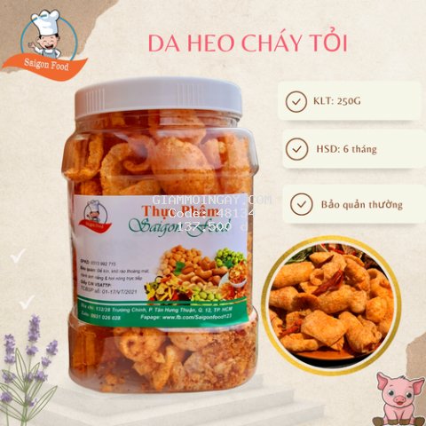 Da Heo Cháy Tỏi Saigonfood 500g