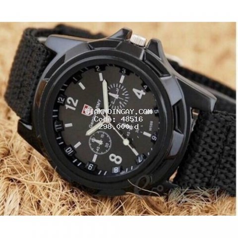 Đồng Hồ Dây Dù Hot Trend  Gemius Army 50DG83 - Hàng Xịn