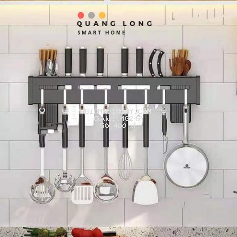 Kệ cài dao inox  giá treo đồ nhà bếp, giá cắm dao, dụng cụ nhà bếp