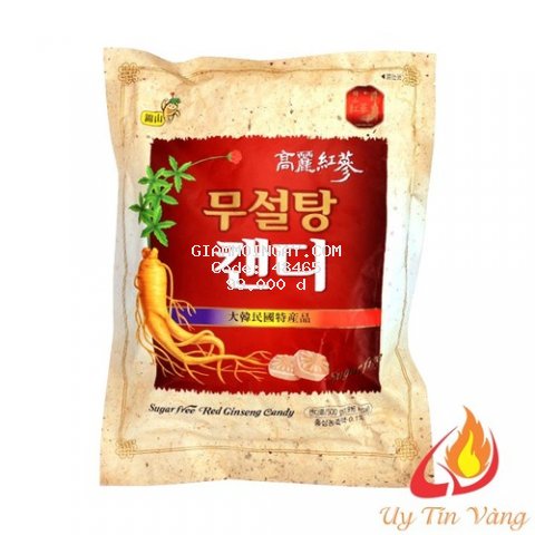 KẸO SÂM KHÔNG ĐƯỜNG TRẮNG 500GR