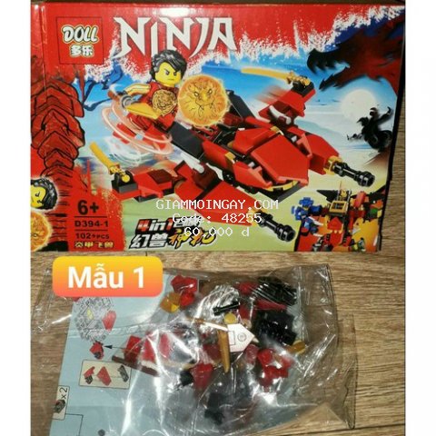 Lắp ráp 1 hộp LegoNinja Tứ Quái D394 có nhiều chi tiết bằng nhựa_ mẫu 1