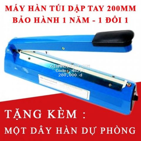 Máy Hàn Miệng Túi Dập Tay PFS200 Tặng Kèm Dây Hàn Dự Phòng Cao Cấp