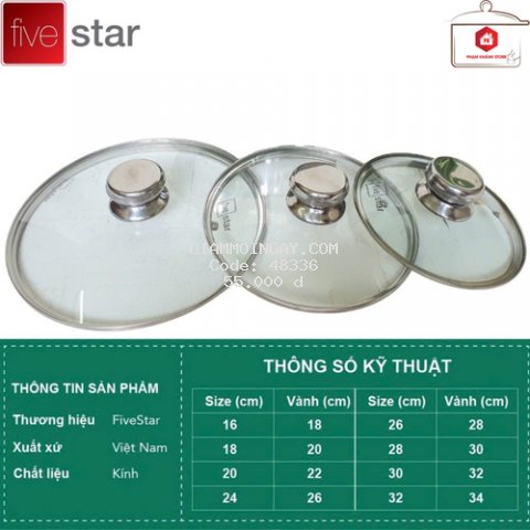 Nắp Kính Cường Lực Cao Cấp Fivestar