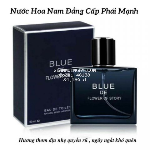 Nước Hoa Nam Blue De Flower Of Story Cao Cấp Thơm Lâu, Lịch Lãm, Sang Trọng