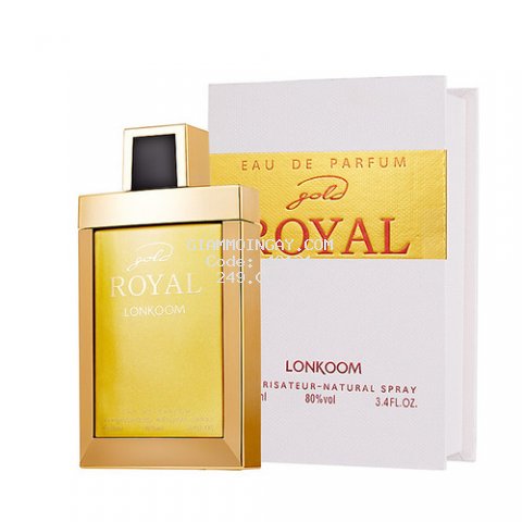 NƯỚC HOA NAM ROYA GOLD EDP 100ML-HƯƠNG THƠM NHẸ CUỐN HÚT SANG TRỌNG LƯU HƯƠNG 7-8 GIỜ