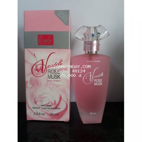 Nước hoa Ventilo Rose Musk VIỆT NAM 90ML Hồng