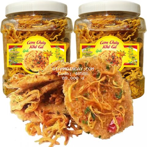 1Kg Cơm Cháy Lắc Khô Gà Giòn Ngon Hiệu TPS