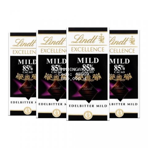 5 Thanh kẹo Socola Lindt Excellence Mild 85% Cacao Edelbitter Mild 100G Thụy Sĩ