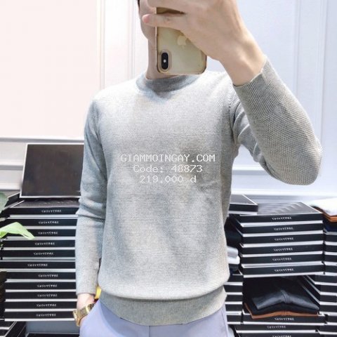 Áo Len Nam Cổ Tròn Dài Tay Công Sở Cao Cấp