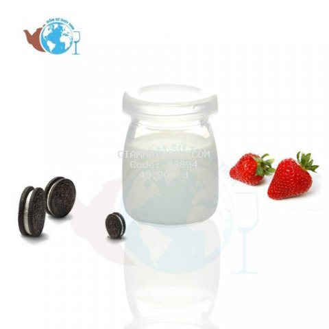 Bộ 12 hũ thủy tinh làm sữa chua 100ml - Pudding Lùn