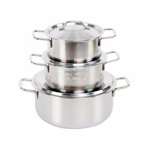 Bộ 3 Nồi Inox Dragon Chất Lượng