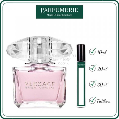 [Chuẩn Authentic] Nước hoa nữ Bright Crystal EDT thanh mát đầy năng động 10ml/ 20ml/ 30ml từ PARFUMERIE