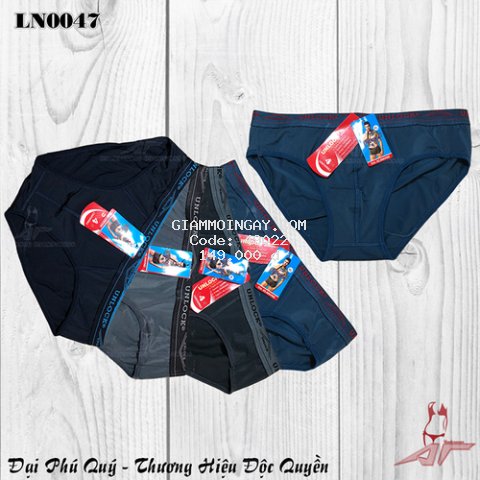 Combo 05 quần lót nam - Thun lạnh 4 chiều - LN0047x5 - Giá Xưởng