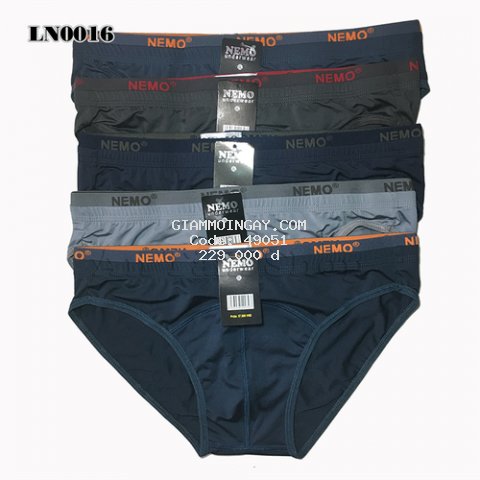 Combo 10 quần lót nam Nemo - 2 Lưng - Thun Lạnh Cao Cấp